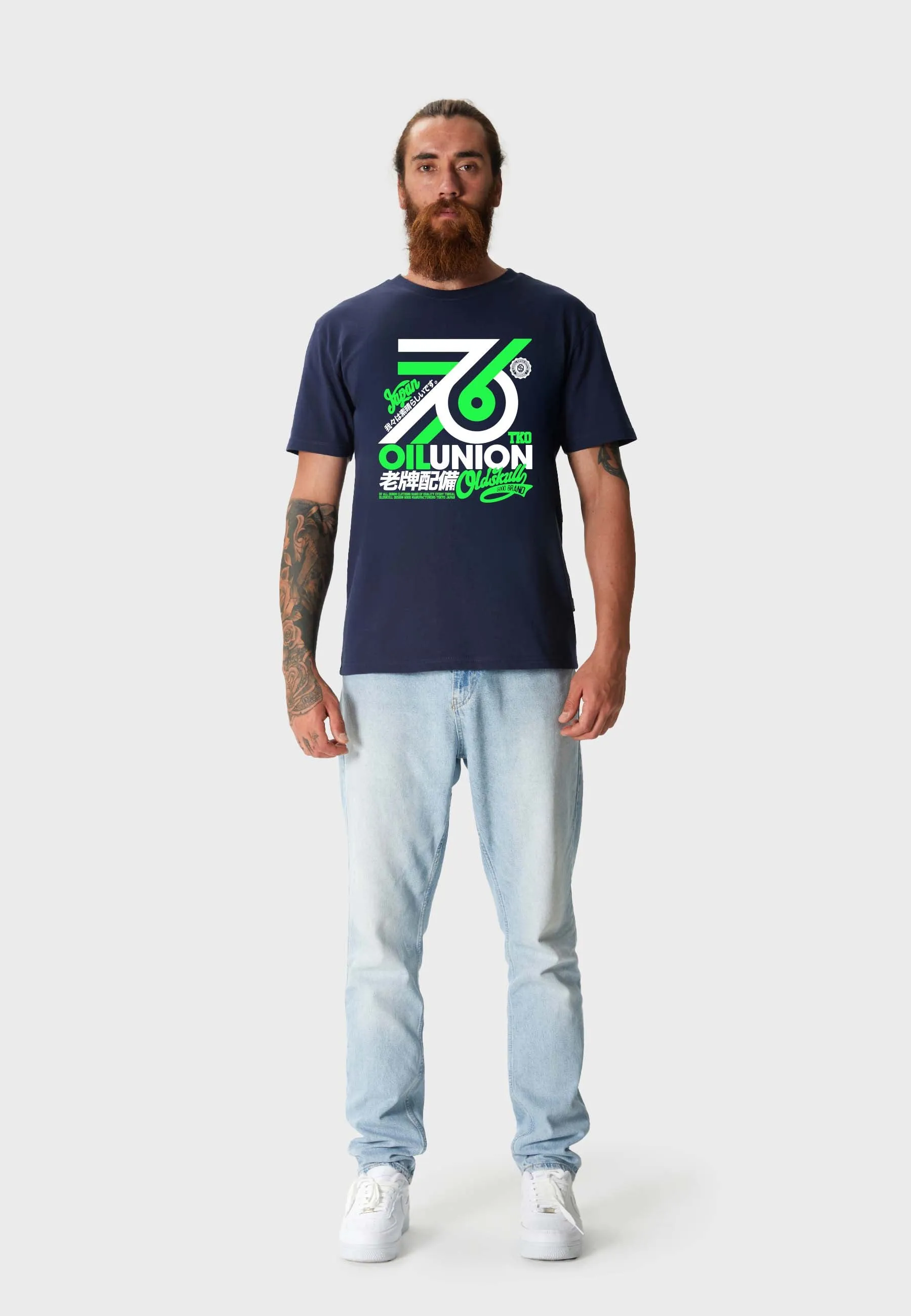 7Tee6 T-Shirt Navy Blue