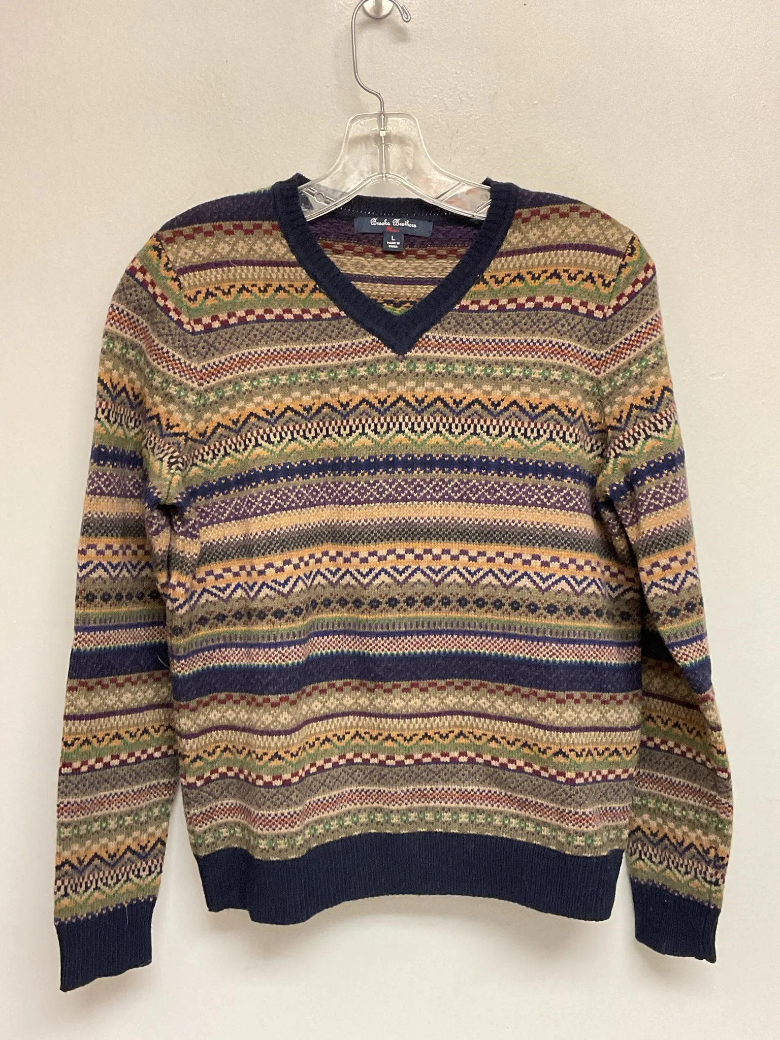 Brooks Brothers Size 14 Navy Wool Big Boys Sweaters & Vests