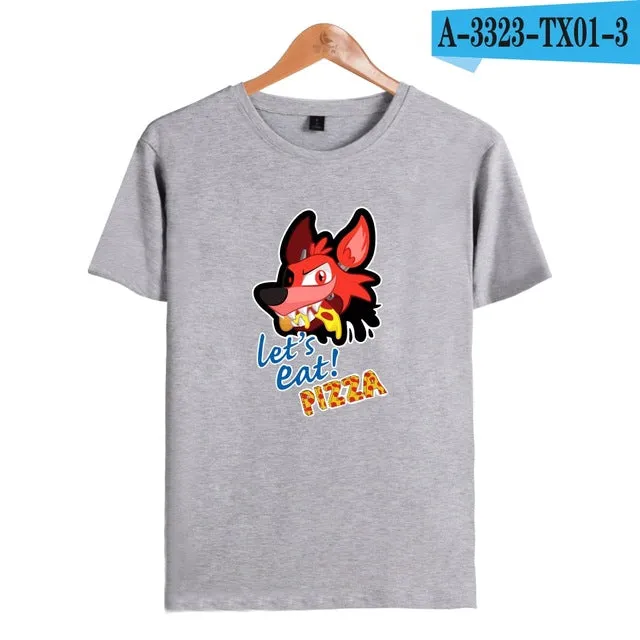 kpop Five nights at Freddy's Anime TShirt  freddy fazbear s  short sleeve shirts for men Fashion trend Couple clothes lovely