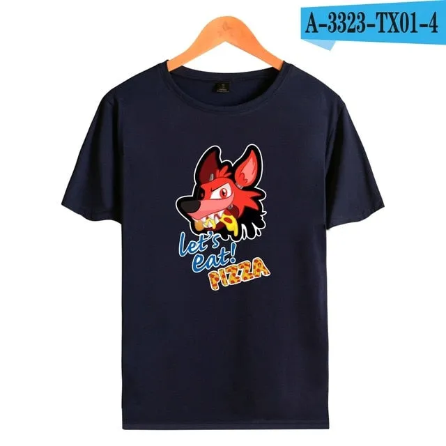 kpop Five nights at Freddy's Anime TShirt  freddy fazbear s  short sleeve shirts for men Fashion trend Couple clothes lovely
