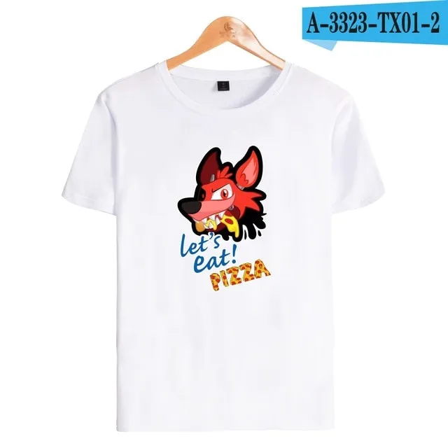 kpop Five nights at Freddy's Anime TShirt  freddy fazbear s  short sleeve shirts for men Fashion trend Couple clothes lovely