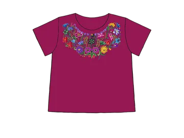 Las Flores Huipil Short Sleeve Sabaku