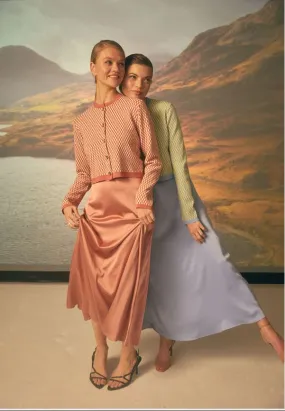 Satin Skirt with Waistband
