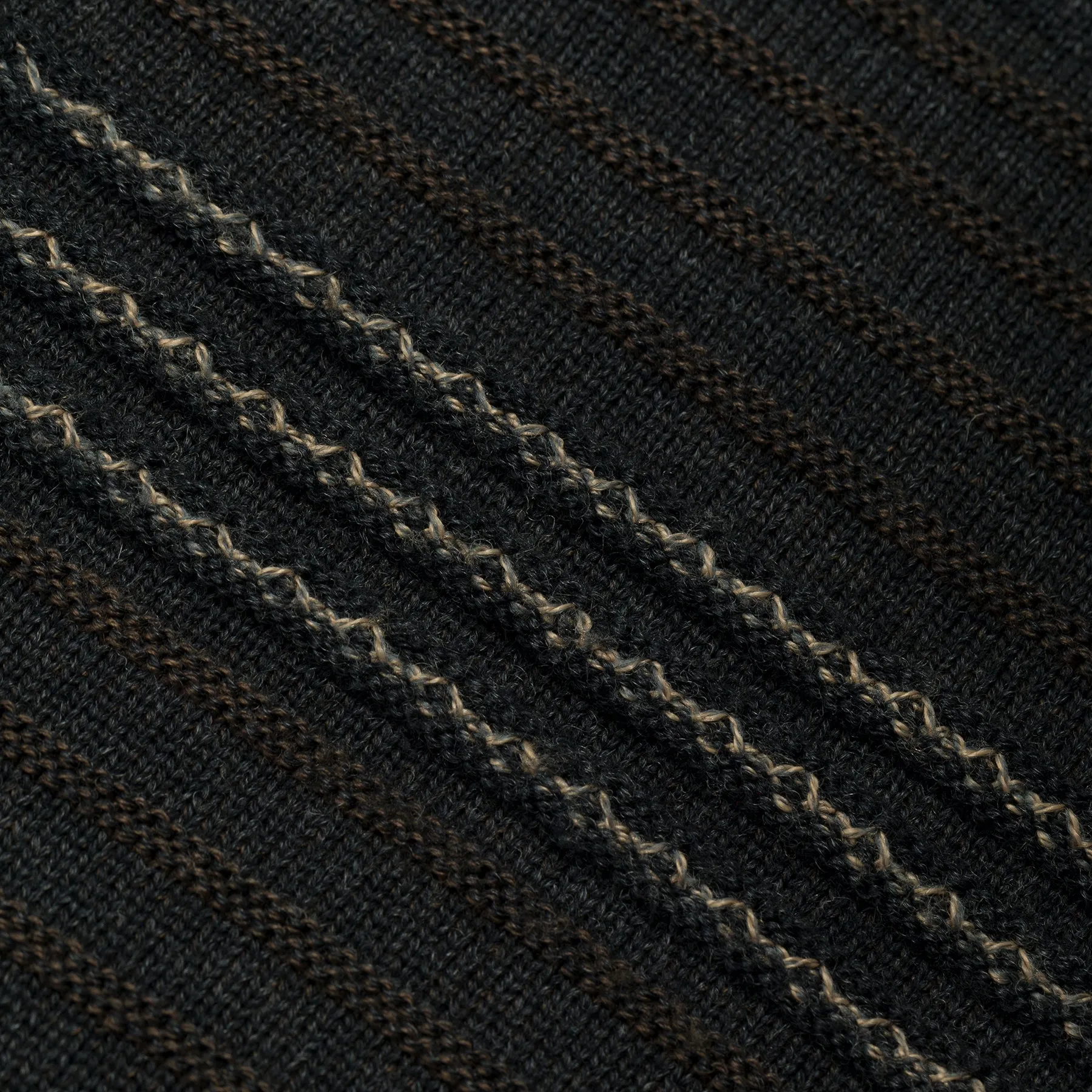 Slip Stitch Schurwolle Blend Vest
