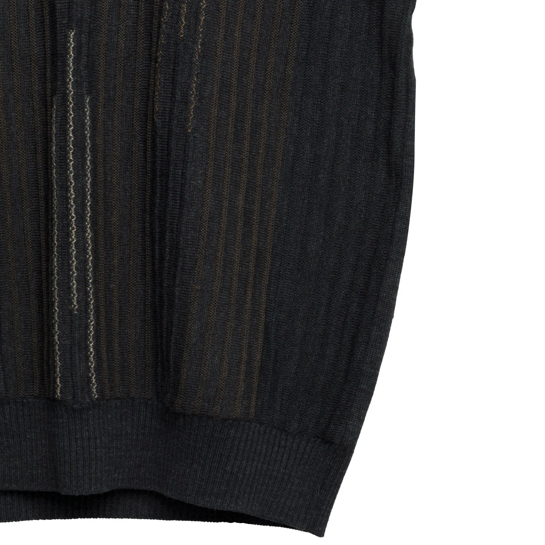 Slip Stitch Schurwolle Blend Vest