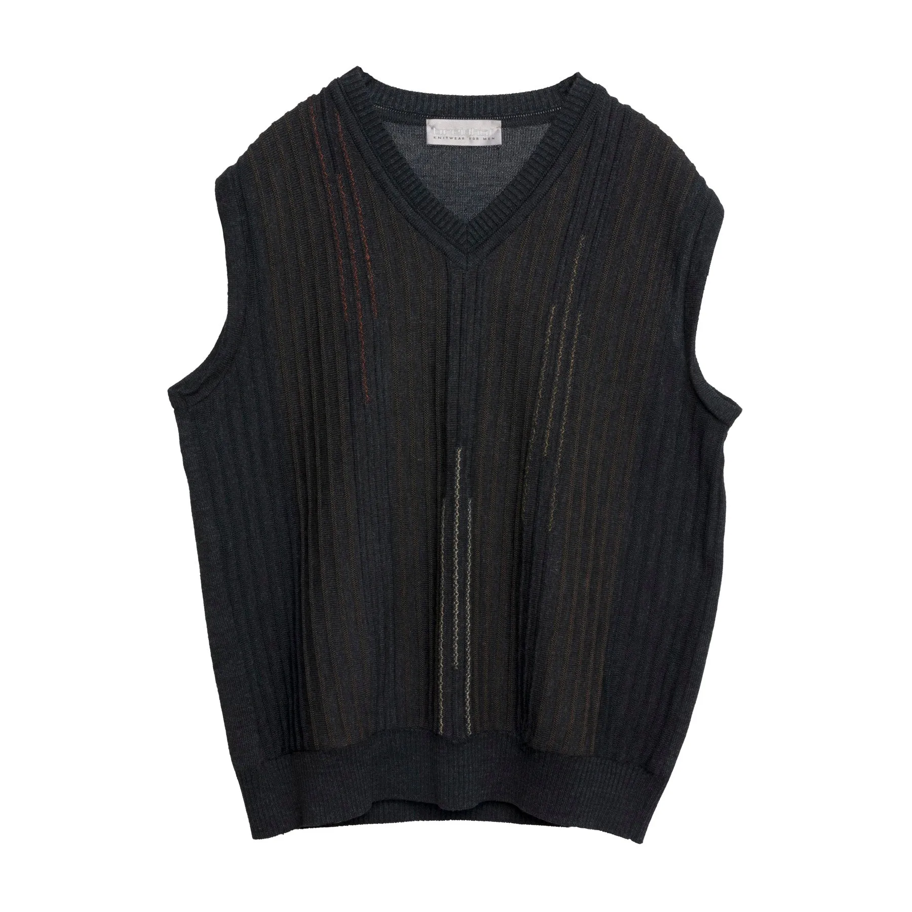 Slip Stitch Schurwolle Blend Vest