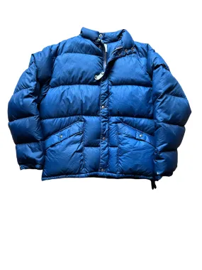 Vintage Sprung Blue Goose Down Puffer Jacket SZ XL | Vintage Puffer Jacket Seattle | Barn Owl Vintage Seattle